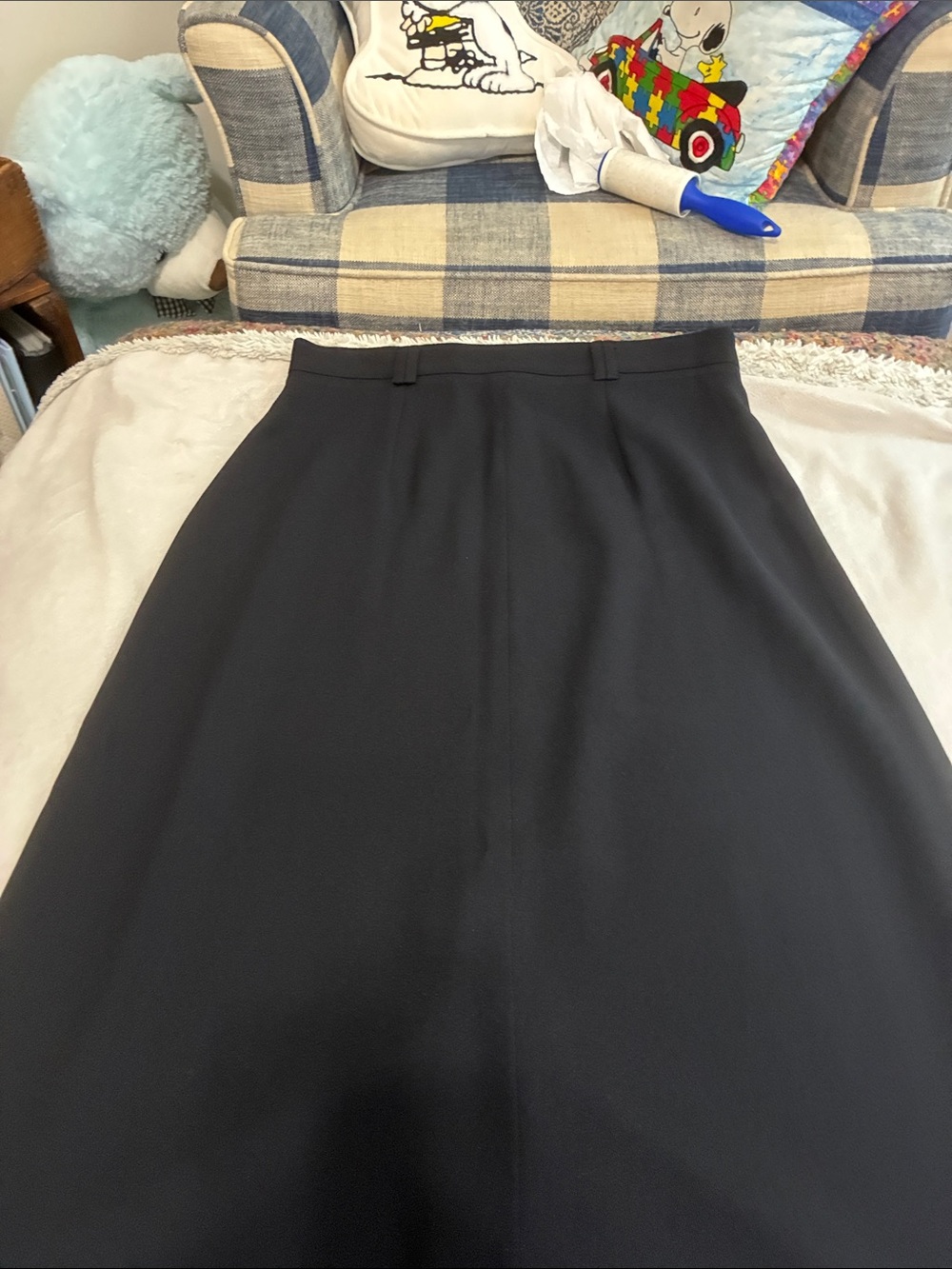 Elegant Black A-Line Skirt